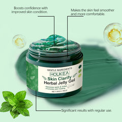 Houkea Skin Care Gel, Gently Cleanses And Improves The Skin On The Face And All Over The Body. It Is A Daily Brightening Gel