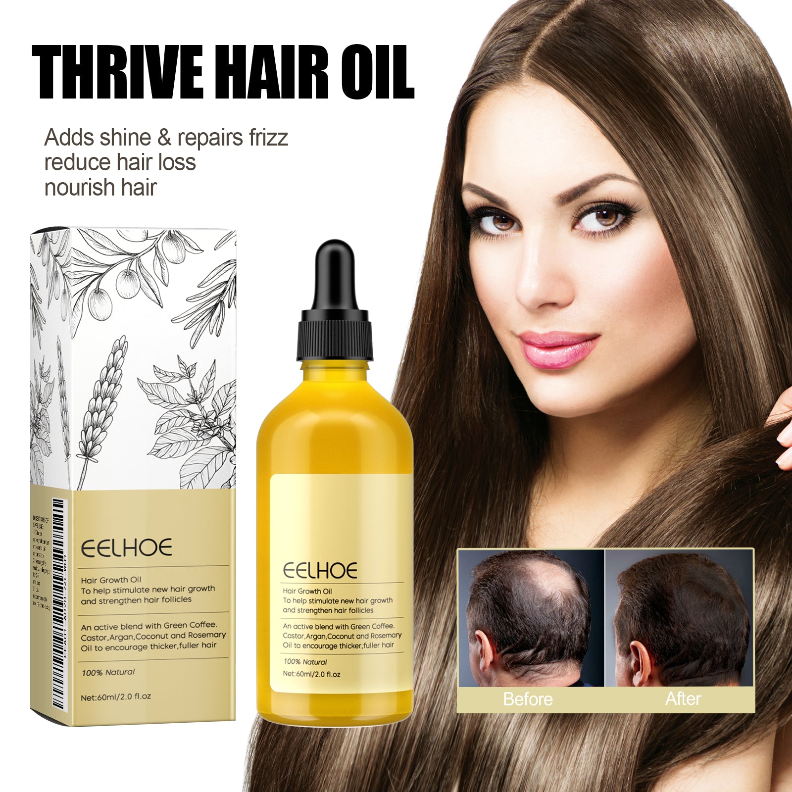 Rosemary Essential Oil For Hair Care, Gentle And Nourishing Hair Care Oil